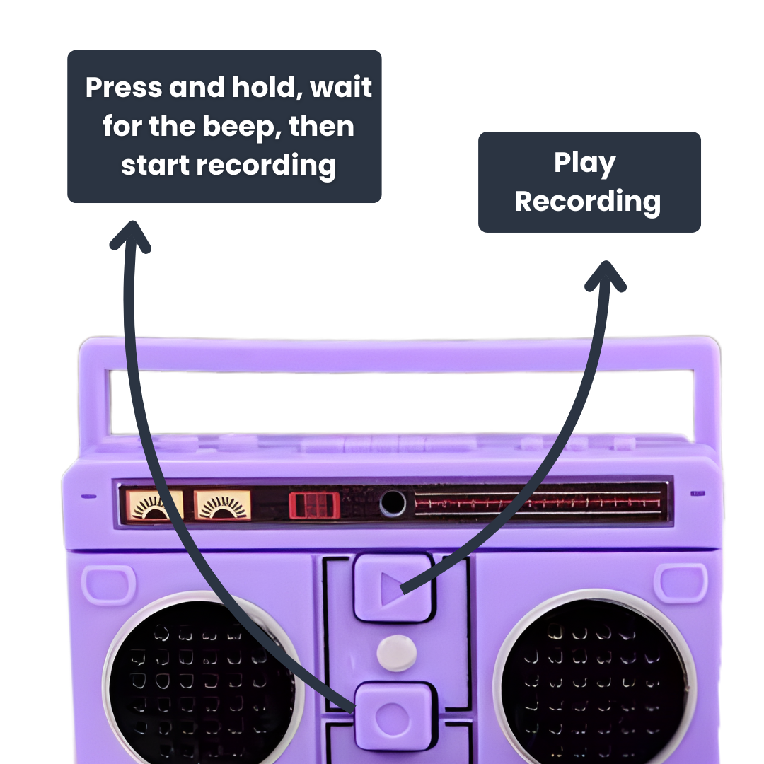 Llavero de radio retro