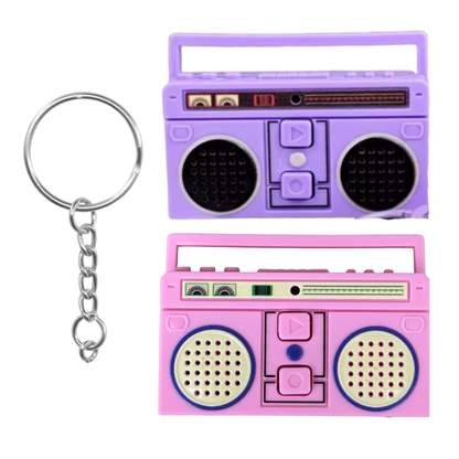Llavero de radio retro